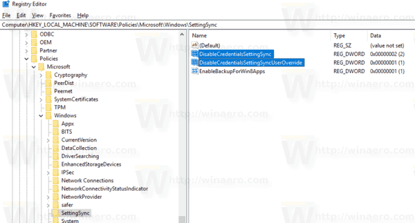 Windows 10 Disable Password Sync GP Tweak