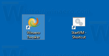 Windows 10 Hyper V Batch File Shortcut
