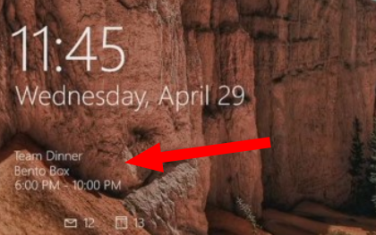 Windows 10 Lock Screen Notifications