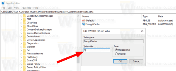 Windows 10 Encrypt Offline Files Cache