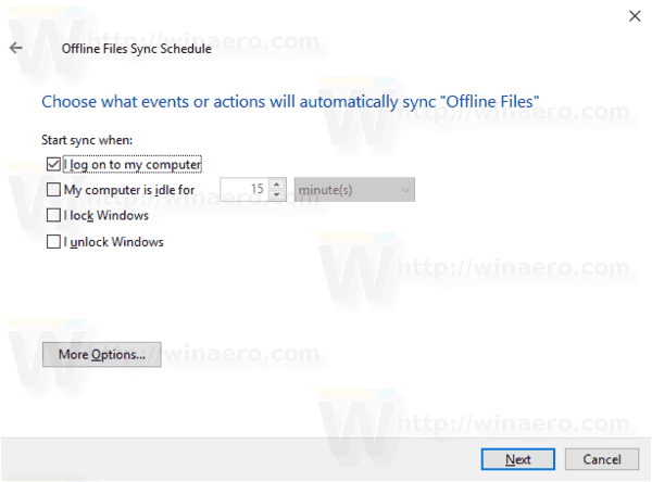 Windows 10 Offline Files Sync Schedule At Event 2