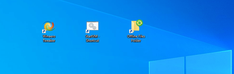 Windows 10 Offline Files Folder Shortcut On Desktop