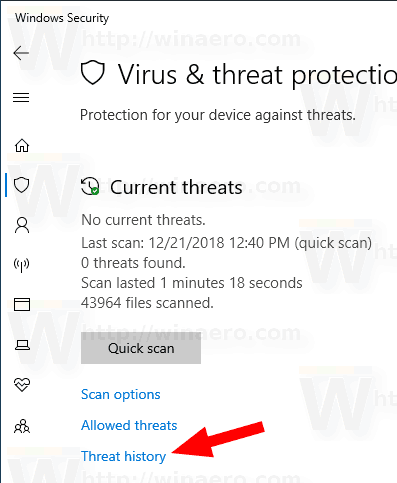 Windows 10 Threat History