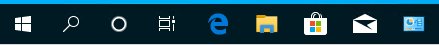 Taskbar Icons Search Cortana Split