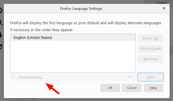 Firefox 65 Language Options 4