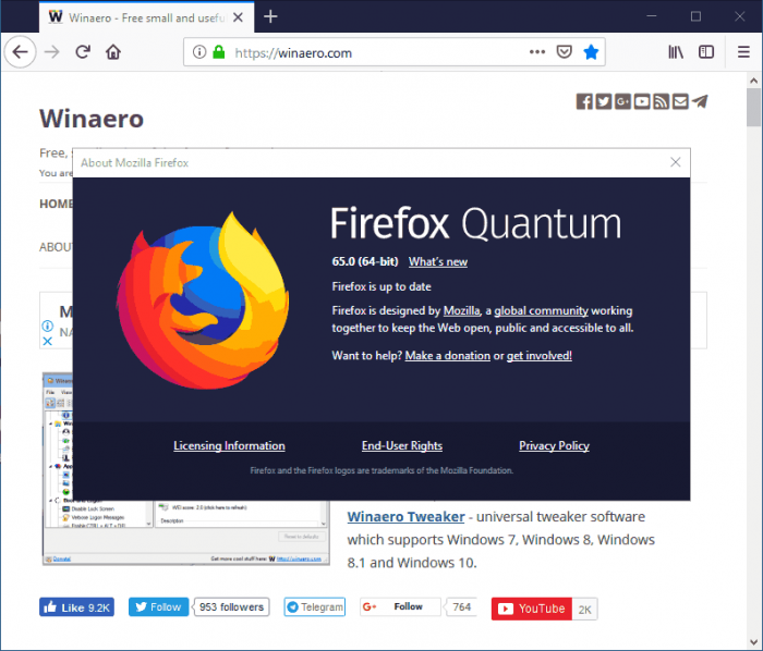 firefox is installing components