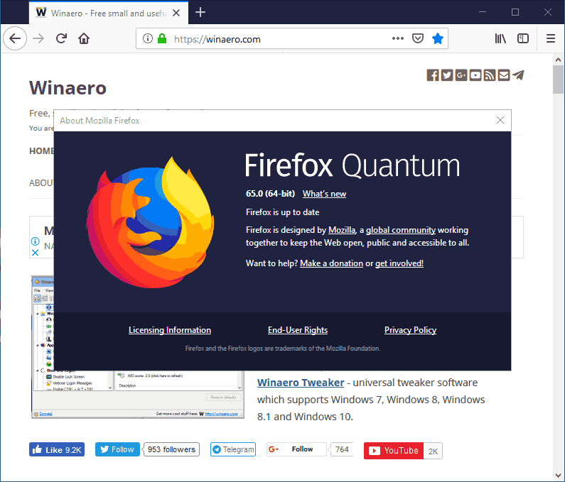 All about firefox browser