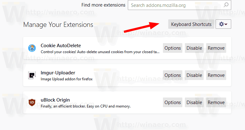 Firefox Add-ons Manager