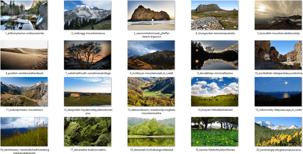 Изображения пакета Naural Landscapes 2