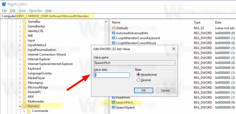 Customize Narrator Voice In Windows 10