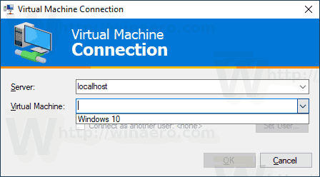 Windows 10 Hyper V Connection Shortcut 3