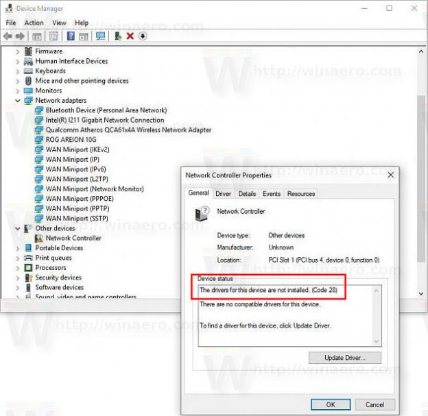 Device Manager Error Codes In Windows