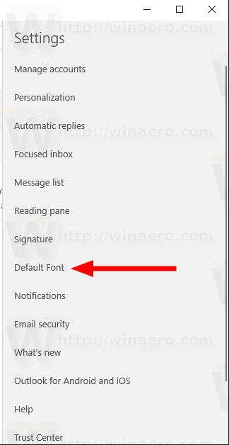 change-default-font-for-mail-app-in-windows-10