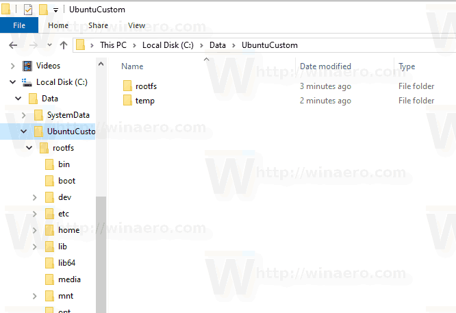 Windows 10 Imported WSL Distro