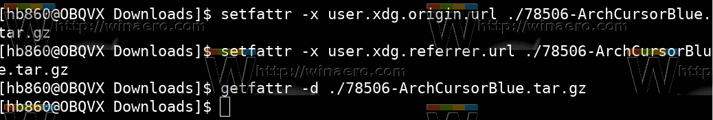 Linux Remove Download Origin URL