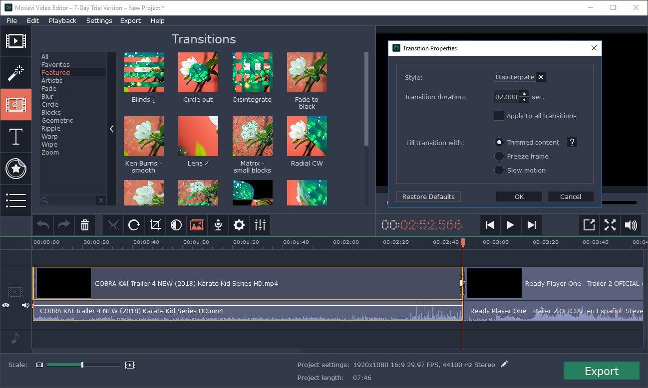 video editor like imovie for windows
