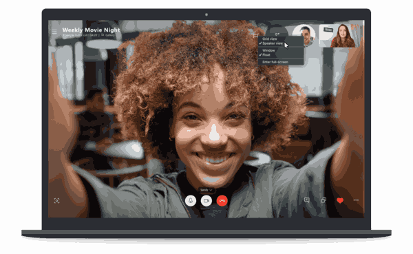 Skype Speaker View Desktop