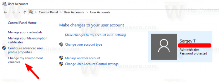 create user and system environment variable windows 10