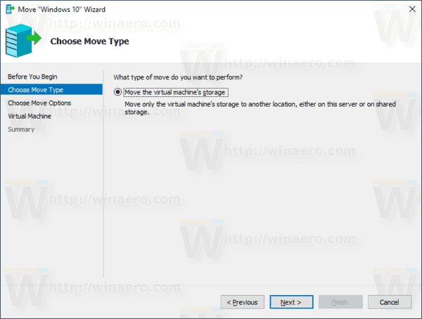 Windows 10 Hyper V Manager Move VM 2