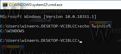 Windows 10 System Environment Variable