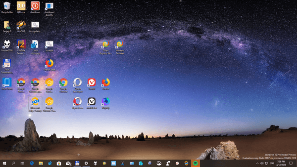 Milky Way theme for Windows 10, 8, and 7