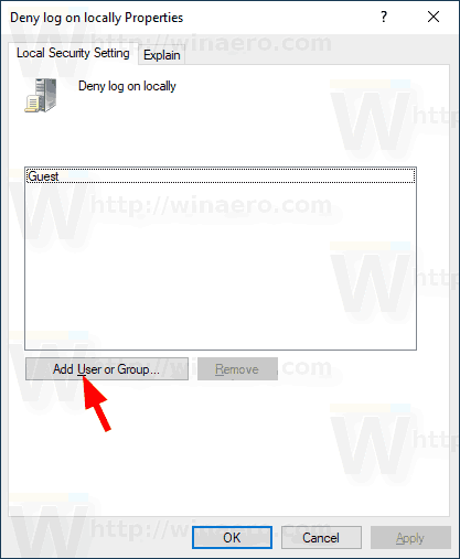Windows 10 Secpol Deny Logon Local 2