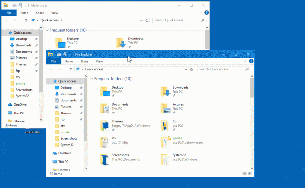 Show or Hide Window Contents While Dragging in Windows 10