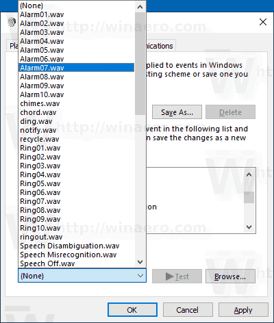 Windows 10 Change Mail Notification Sound To A Default Sound