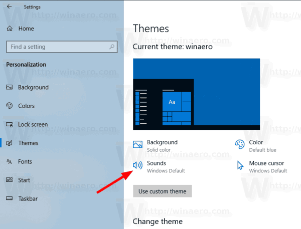 Windows 10 Personalization Sounds Icon