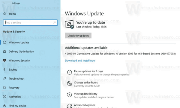 latest windows 10 update download