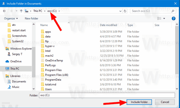 Windows 10 Browse For Drive Add To Library