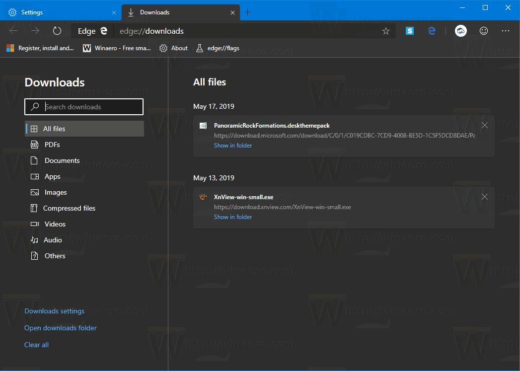 Windows 10 Edge Full Dark Mode 1