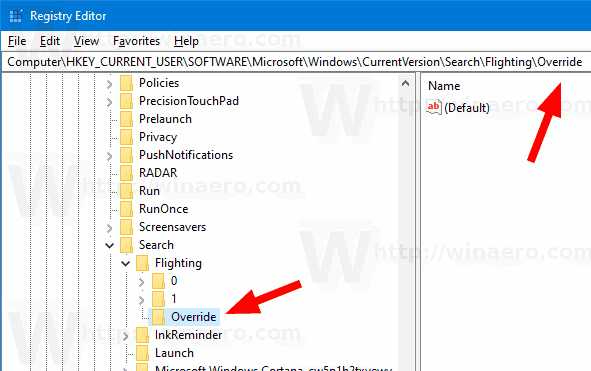 Windows 10 включает панель иммерсивного поиска 3