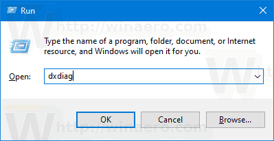 Windows 10 Run Dxdiag