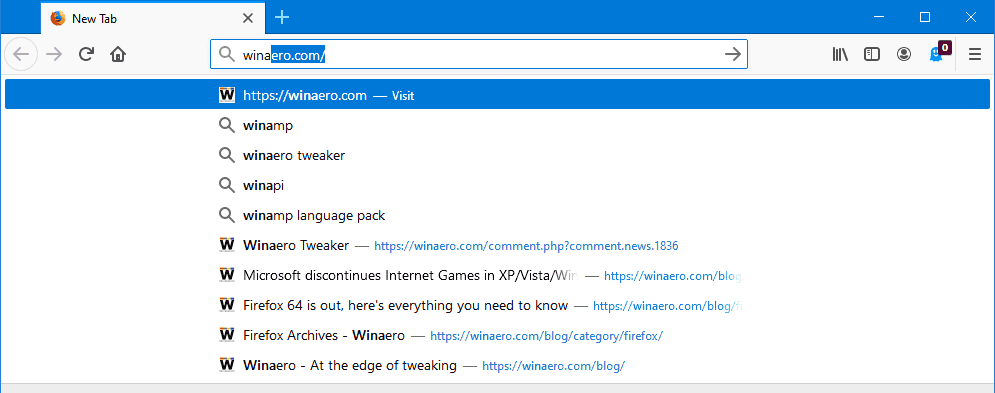 Firefox Remove Individual Suggestions