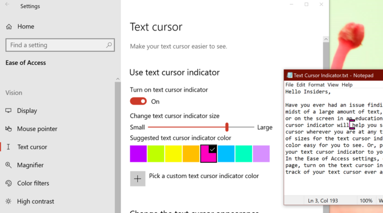 change color of the cursor indesign