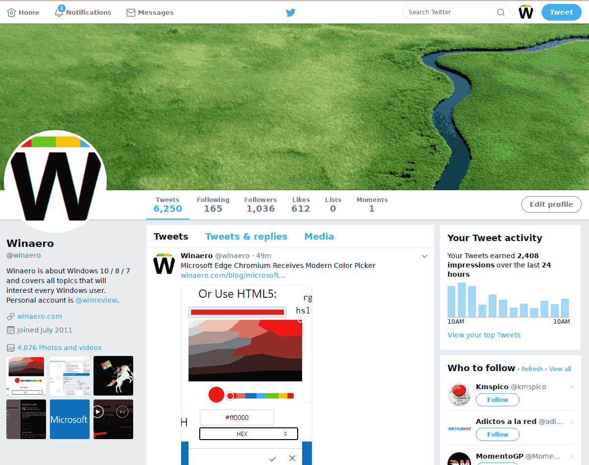 Twitter Old Design Restored