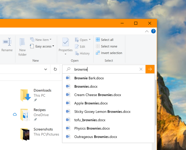 Updated File Explorer Search 18945