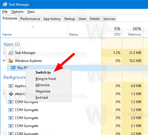 task manager command