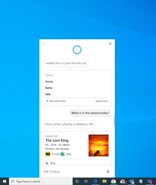 New Cortana Experience 18945