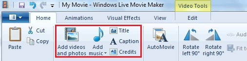 Windows Movie Maker Add Video