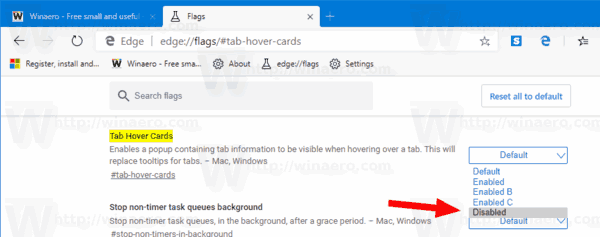 Microsoft Edge Disable New Tooltips