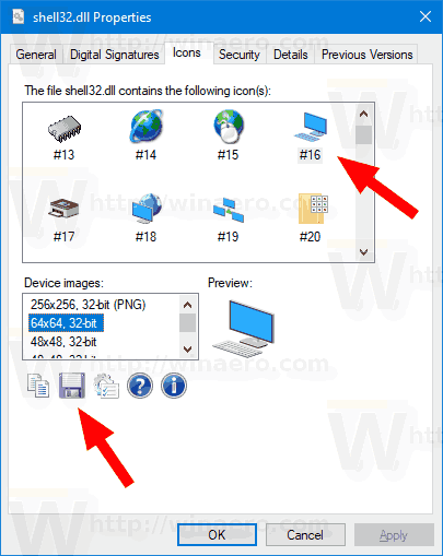 Windows 10 Extract Icon From File With IconViewer