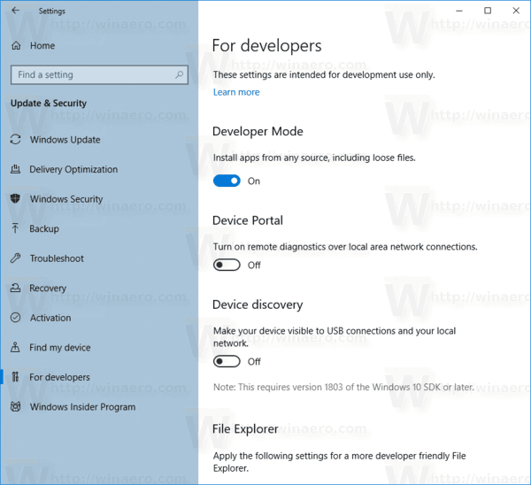 Windows 10 MSIX Sideloading