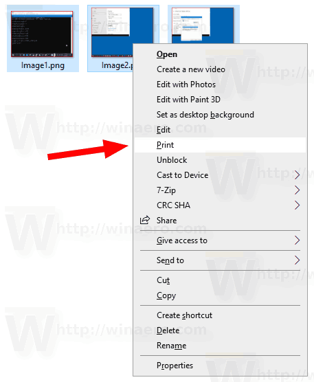 print multiple pictures on one page windows 10