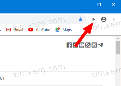 Google Chrome Media Session Button