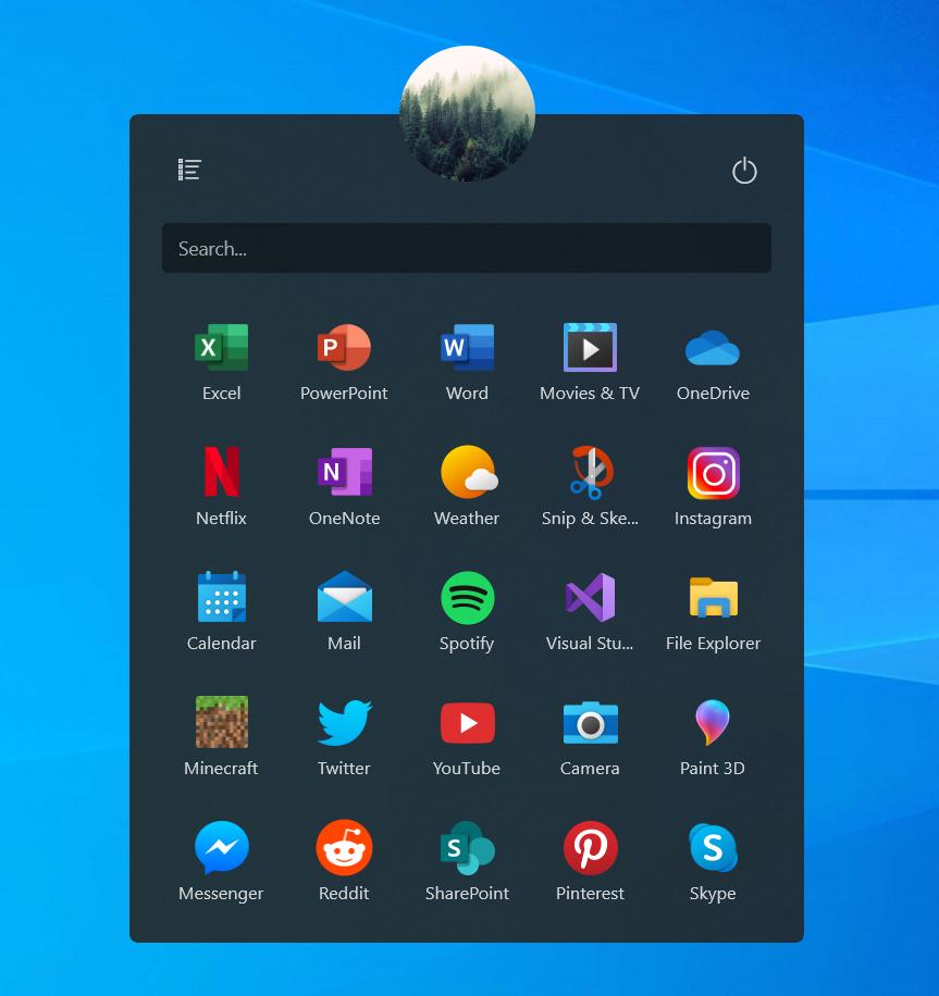 Start Menu New Colorful Icons