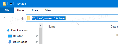 Windows 10 File Explorer Address Bar Full Path