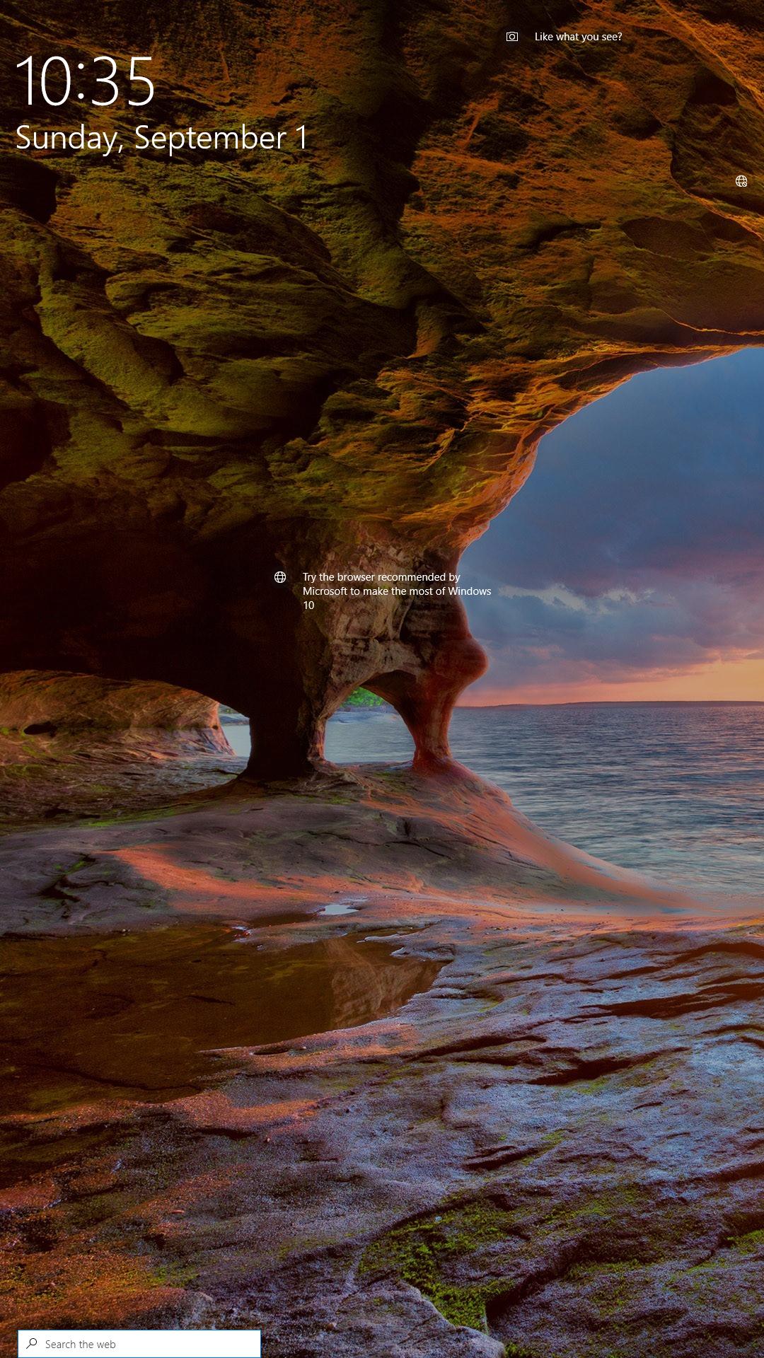 Windows 10 New Lock Screen Layout Build 18970 P