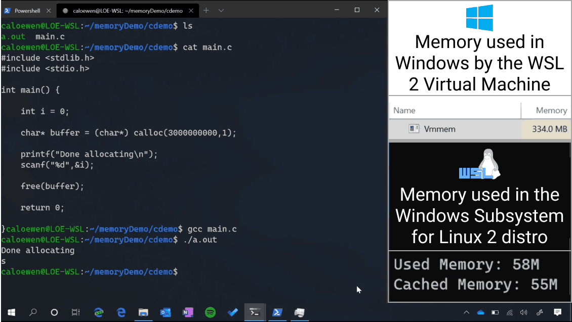 Освобождение памяти Windows 10 выполнено